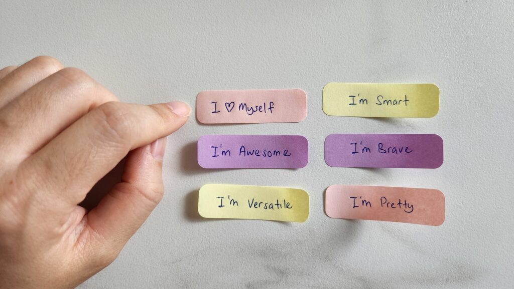 Manifesting goals through affirmations?>