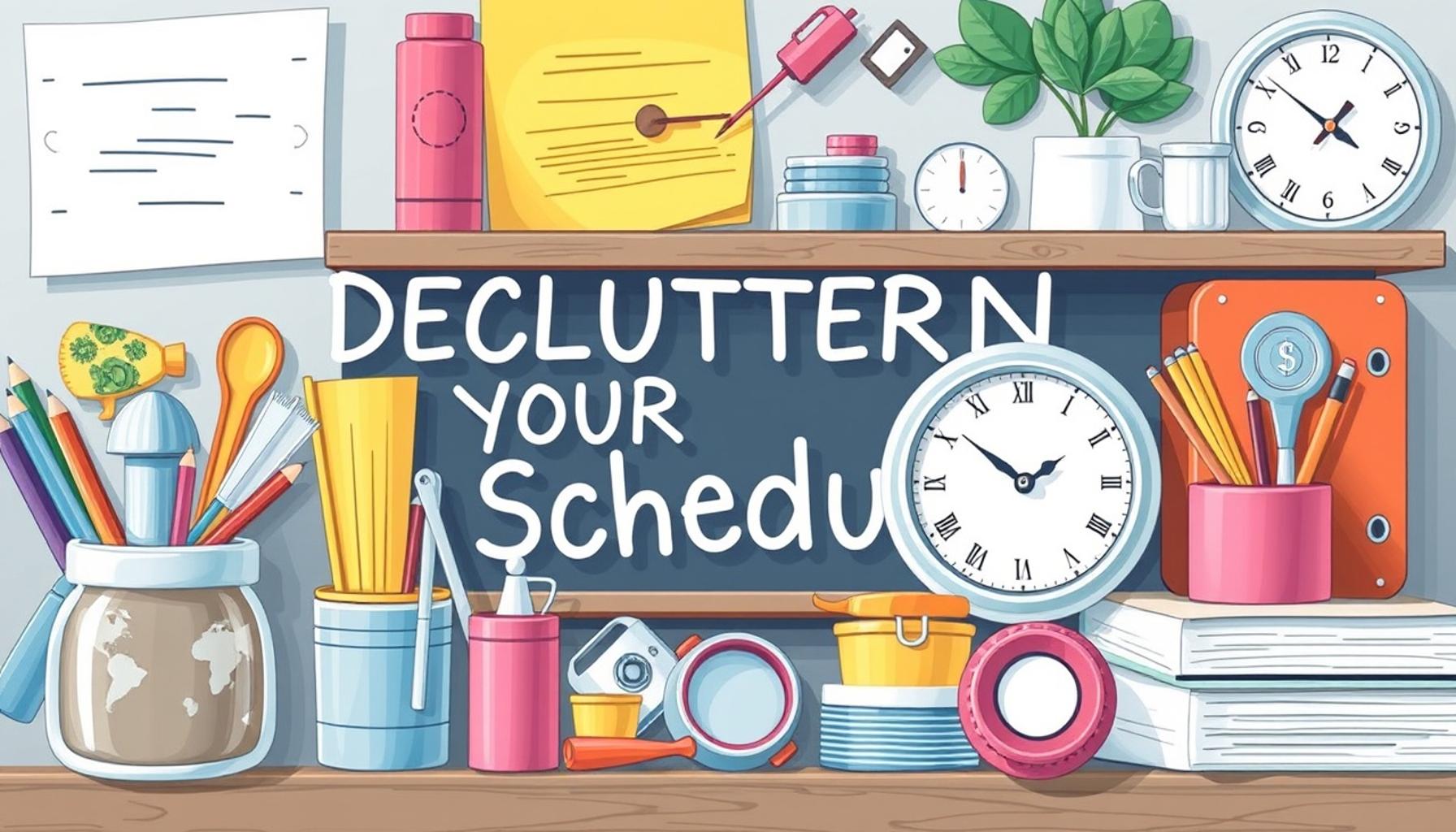 Decluttering Your Schedule: Minimalist Strategies for Better Time Organization