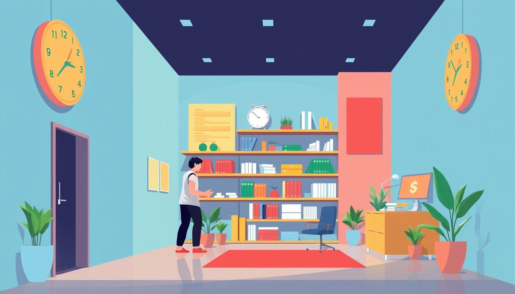 Vertical Organization: Utilizing Walls and Surfaces in Minimalist Environments