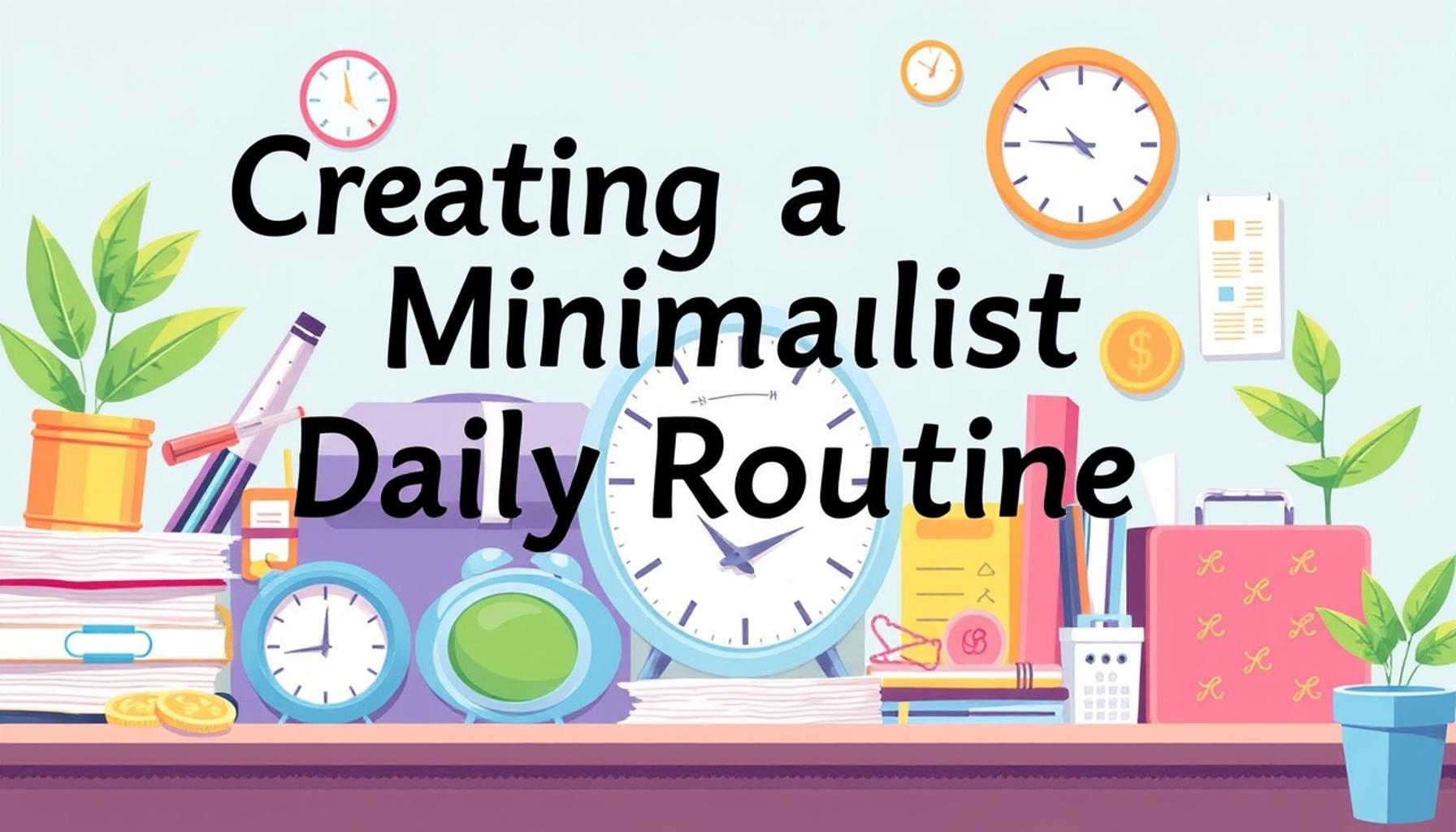 Creating a Minimalist Daily Routine: Time Management Tips for a Clutter-Free Life